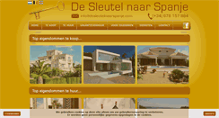 Desktop Screenshot of desleutelnaarspanje.com